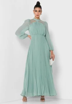 Mesh Detail Balloon Sleeve Dress -Silk Bloom Dresses Store 4 zoom desktop 1722