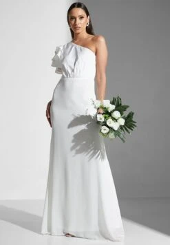 TFNC One Shoulder Ruffle Detail Dress 7 TFNC One Shoulder Ruffle Detail Dress -Silk Bloom Dresses Store 4 zoom desktop 1724