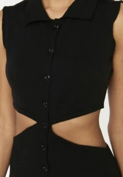 Trendyol Button Down Cut Out Detail Dress -Silk Bloom Dresses Store 4 zoom desktop 173