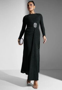 Embellished Buckle Shimmer Dress -Silk Bloom Dresses Store 4 zoom desktop 1730