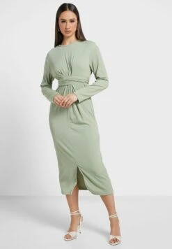 ELLA Sniched Waist Detail Dress -Silk Bloom Dresses Store 4 zoom desktop 1735