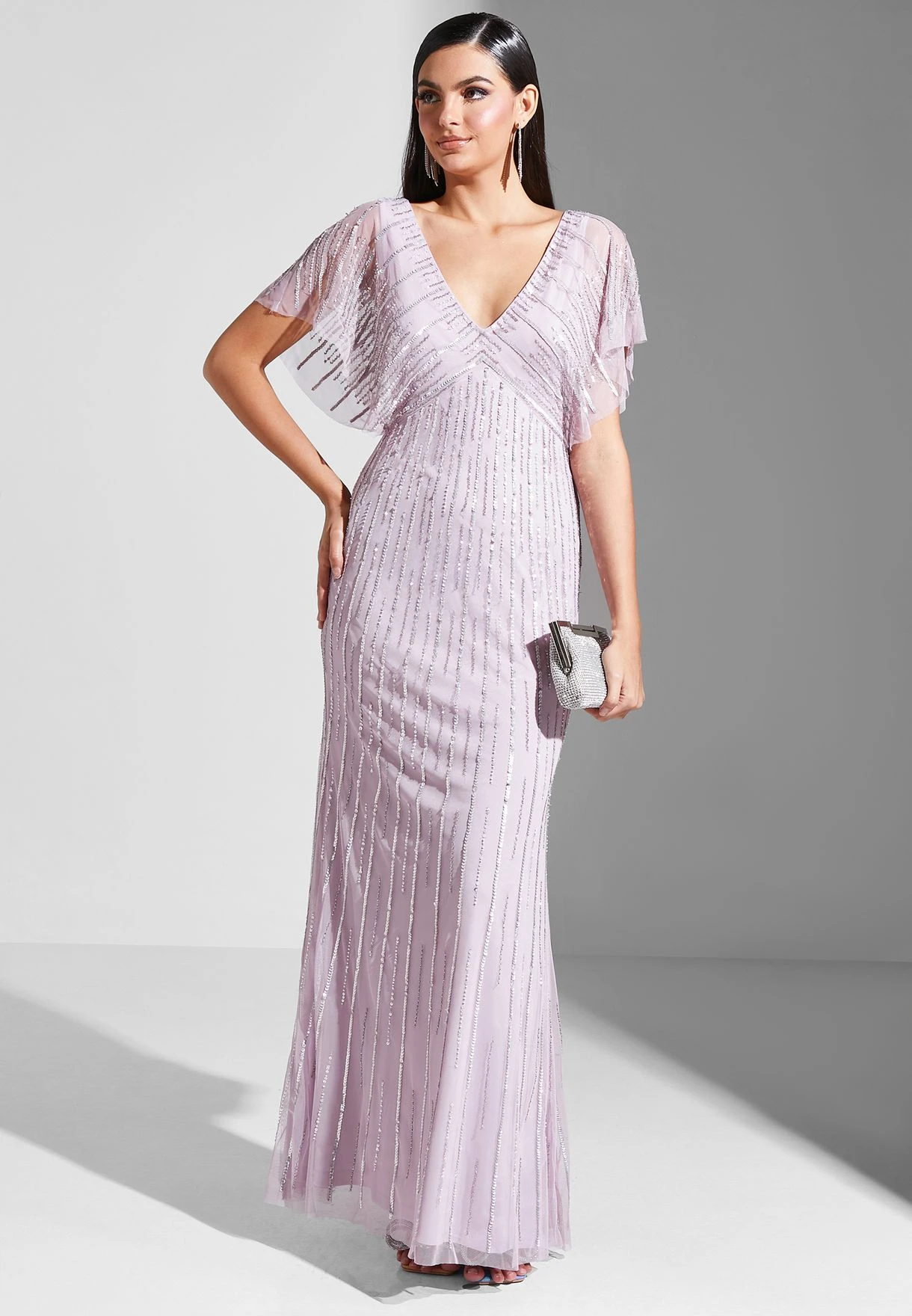 Embellished V Neck Dress 4 Embellished V Neck Dress - Image 4