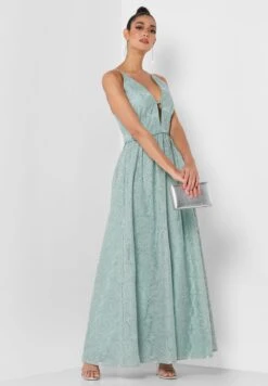 Plunge Neck Strappy Mesh Detail Embroidered Dress -Silk Bloom Dresses Store 4 zoom desktop 1757