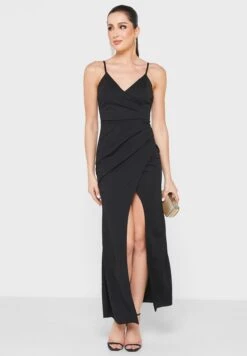 Strappy Slit Dress -Silk Bloom Dresses Store 4 zoom desktop 1760