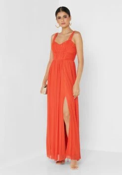 Little Mistress Strappy Side Split Pleat Detail Dress -Silk Bloom Dresses Store 4 zoom desktop 1766