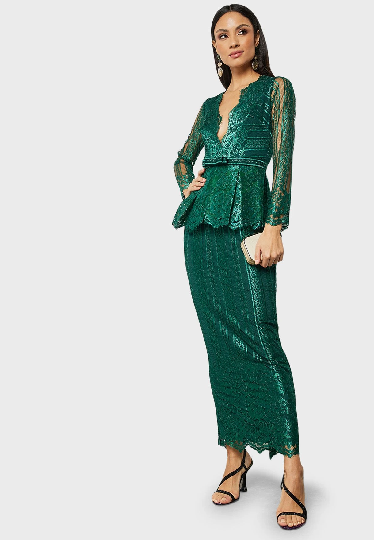 Peplum Lace Dress 4 Peplum Lace Dress - Image 4