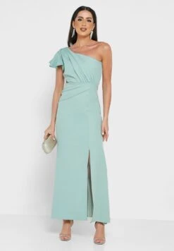 One Shoulder Dress With Shimmer Inserts -Silk Bloom Dresses Store 4 zoom desktop 1778