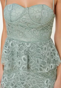 Trendyol Sweetheart Neck Strappy Ruffle Detail Dress -Silk Bloom Dresses Store 4 zoom desktop 1780