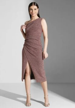 One Shoulder Shimmer Dress -Silk Bloom Dresses Store 4 zoom desktop 1786