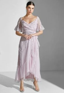 Ruffle Detail High Low Dress -Silk Bloom Dresses Store 4 zoom desktop 1806