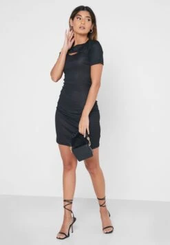 Solid Cutout Dress -Silk Bloom Dresses Store 4 zoom desktop 182