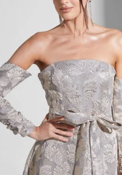 Off Shoulder Jacquard Dress -Silk Bloom Dresses Store 4 zoom desktop 1823