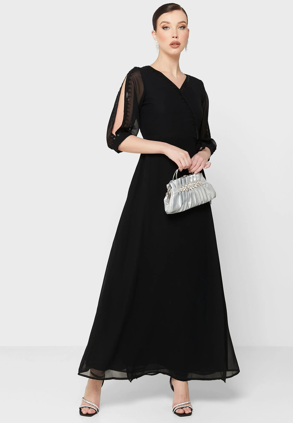 Embellished Trim Detail Dress 4 Embellished Trim Detail Dress - Image 4