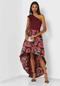 One Shoulder Printed Dress -Silk Bloom Dresses Store 4 zoom desktop 1857
