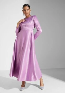 Ruched Detail Satin Dress 7 Ruched Detail Satin Dress -Silk Bloom Dresses Store 4 zoom desktop 1864