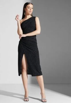 One Shoulder Shimmer Dress -Silk Bloom Dresses Store 4 zoom desktop 1865