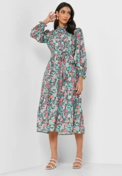 Balloon Sleeve Floral Print Dress 7 Balloon Sleeve Floral Print Dress -Silk Bloom Dresses Store 4 zoom desktop 1878