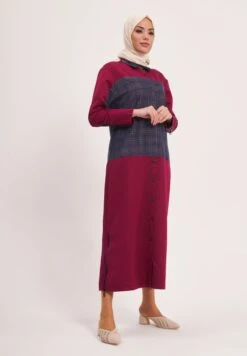 Checked Detail Knitted Dress 7 Checked Detail Knitted Dress -Silk Bloom Dresses Store 4 zoom desktop 1883