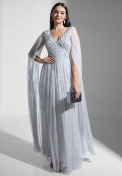 Sequin Detail Ruffle Dress -Silk Bloom Dresses Store 4 zoom desktop 1886