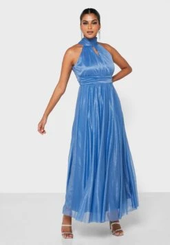 Halter Neck Shimmer Dress -Silk Bloom Dresses Store 4 zoom desktop 1888