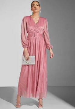 Shimmer Belted Dress -Silk Bloom Dresses Store 4 zoom desktop 1905