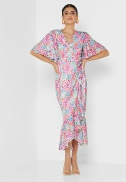 Little Mistress Floral Print Ruffle Detail Dress 7 Little Mistress Floral Print Ruffle Detail Dress -Silk Bloom Dresses Store 4 zoom desktop 1906