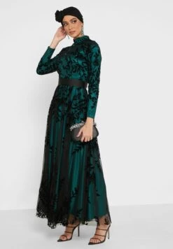 Mesh Embossed Overlay Dress -Silk Bloom Dresses Store 4 zoom desktop 1909