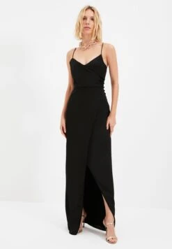 Trendyol Front Split Strappy Dress 8 Trendyol Front Split Strappy Dress -Silk Bloom Dresses Store 4 zoom desktop 1912