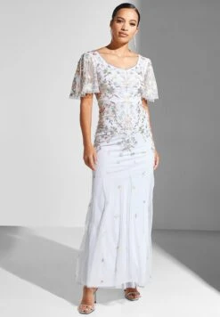 Angel Sleeves Embellished Dress -Silk Bloom Dresses Store 4 zoom desktop 1913