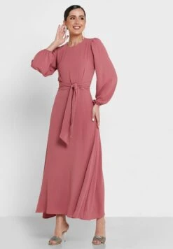 Puff Sleeve Dress -Silk Bloom Dresses Store 4 zoom desktop 1920
