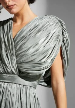 Dress With Gathered Sleeves And Sheen -Silk Bloom Dresses Store 4 zoom desktop 1933