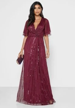 Angel Sleeve Sequin Dress -Silk Bloom Dresses Store 4 zoom desktop 1937