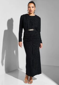 Ruched Detail Shimmer Dress 7 Ruched Detail Shimmer Dress -Silk Bloom Dresses Store 4 zoom desktop 1939