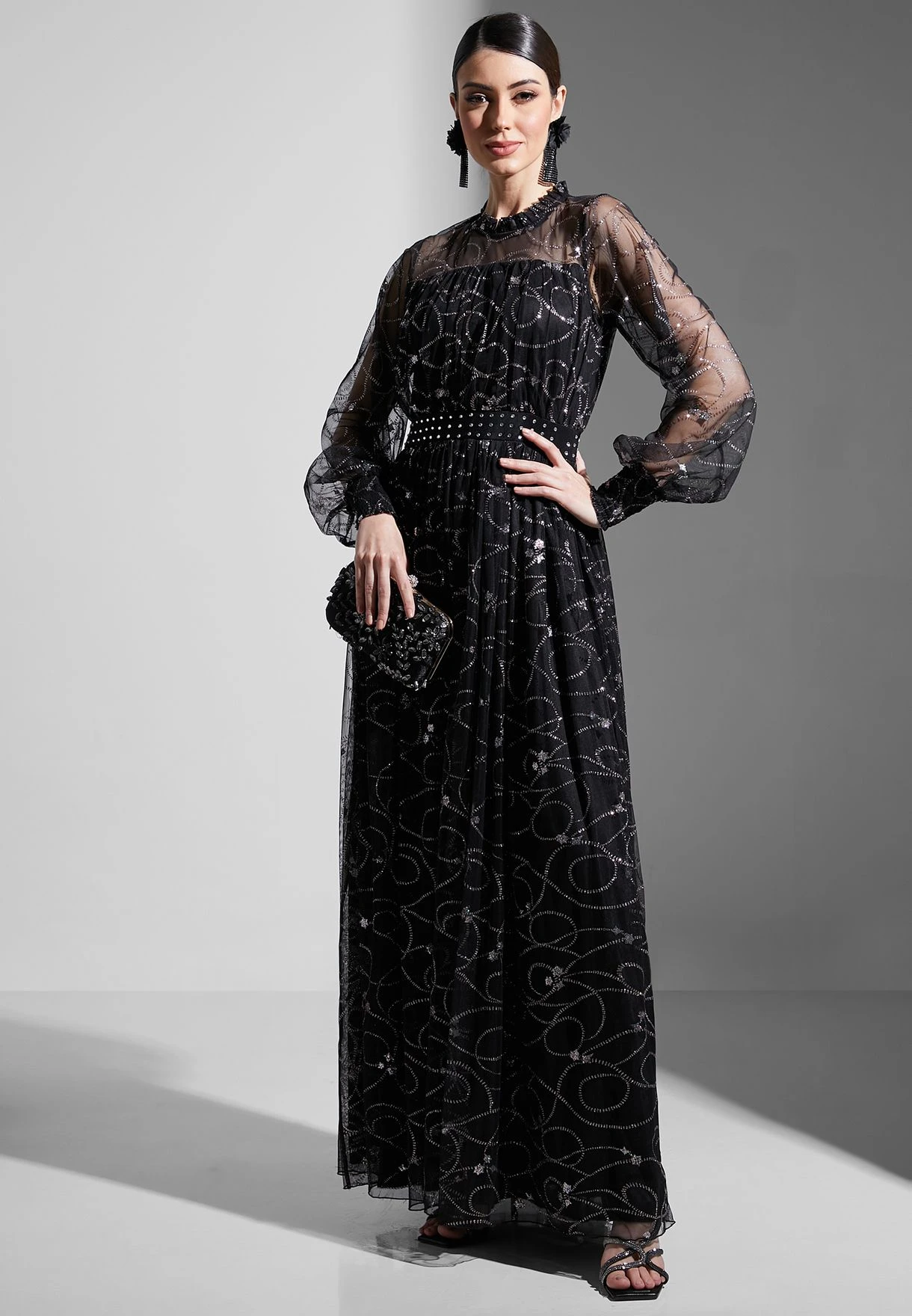 Shimmer Printed Dress 4 Shimmer Printed Dress - Image 4