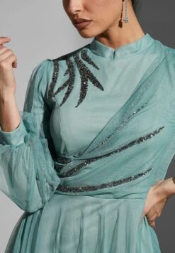 Embellished High Neck Dress -Silk Bloom Dresses Store 4 zoom desktop 1949