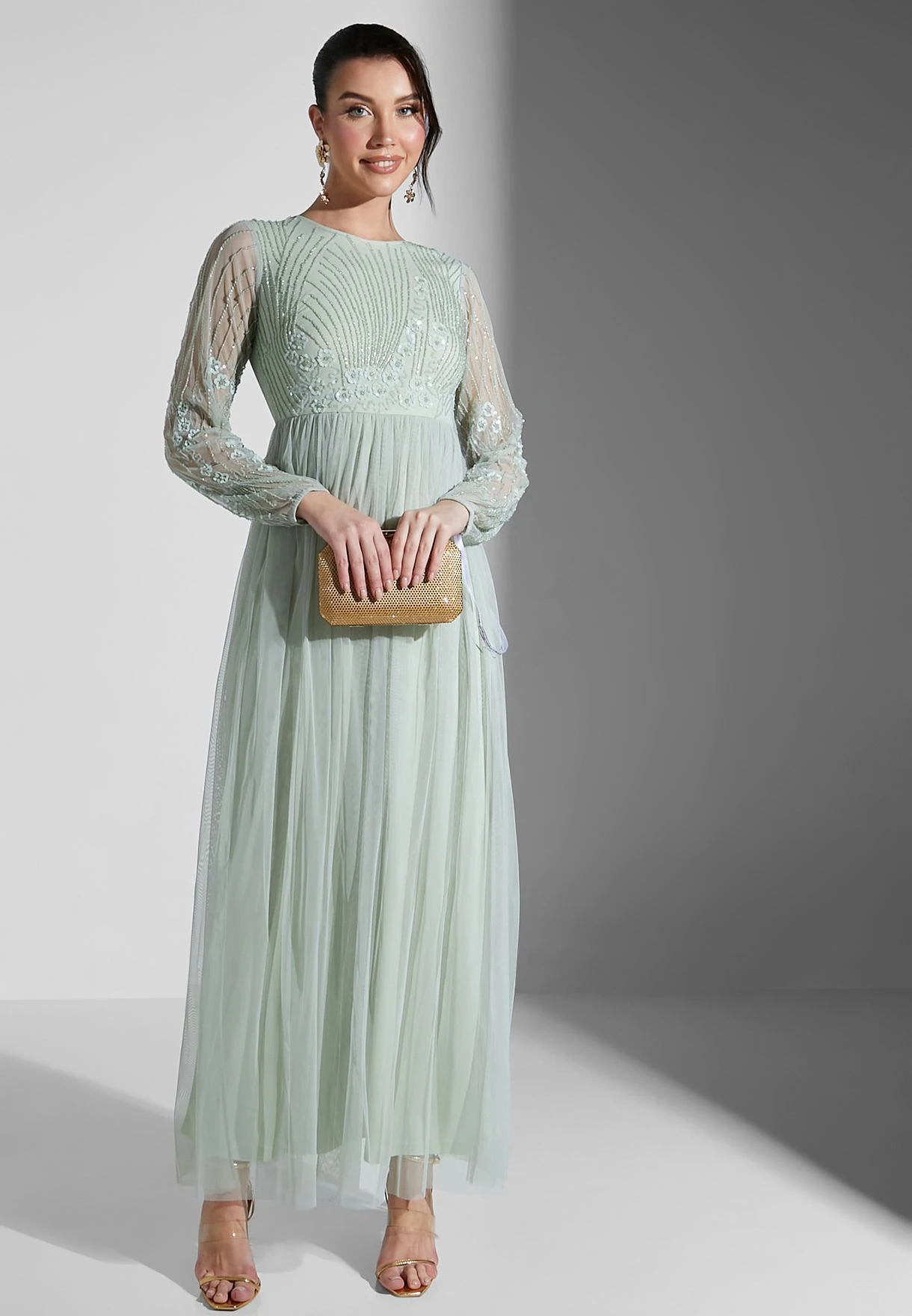 Embellished Bodice Maxi Dress 4 Embellished Bodice Maxi Dress - Image 4