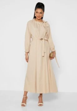 Balloon Sleeves Belted Dress -Silk Bloom Dresses Store 4 zoom desktop 1990