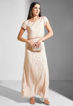 Adrianna Papell Tiered Embellished Dress -Silk Bloom Dresses Store 4 zoom desktop 1996