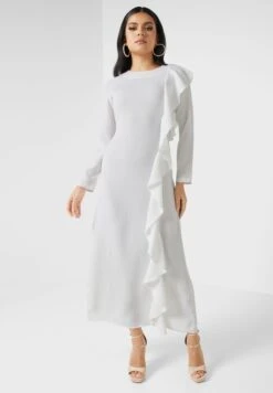 Ruffle Detail Belted Dress -Silk Bloom Dresses Store 4 zoom desktop 2013