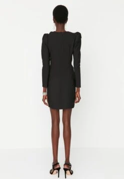 Trendyol Cut Out Detail Puff Sleeve Dress -Silk Bloom Dresses Store 4 zoom desktop 207