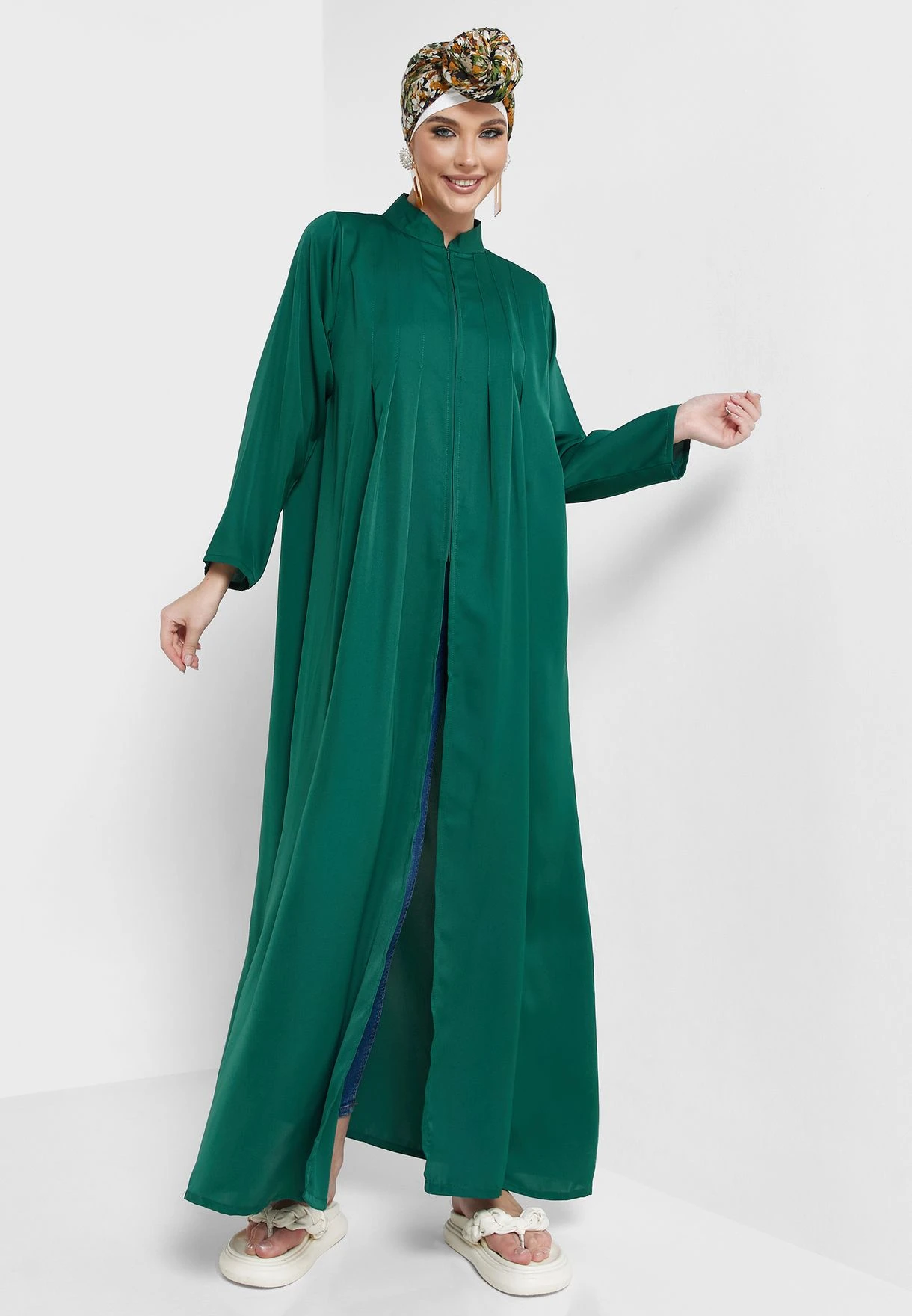 Zipper Front Abaya 4 Zipper Front Abaya - Image 4