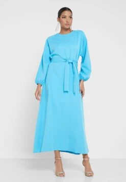 Belted A-Line Dress -Silk Bloom Dresses Store 4 zoom desktop 2077