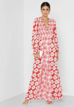 Little Mistress Red Pink Floral Maxi By Vogue Williams -Silk Bloom Dresses Store 4 zoom desktop 2079