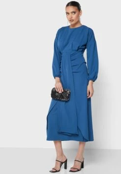 Cinched Waist Detail Dress -Silk Bloom Dresses Store 4 zoom desktop 2088