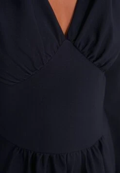Trendyol Shirred V-Neck Dress -Silk Bloom Dresses Store 4 zoom desktop 229