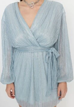 Trendyol Surplice Neck Tie Detail Dress -Silk Bloom Dresses Store 4 zoom desktop 252