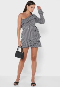 One Shoulder Ruffle Detail Dress 7 One Shoulder Ruffle Detail Dress -Silk Bloom Dresses Store 4 zoom desktop 27