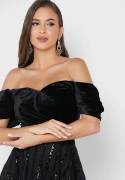 Cold Shoulder Sweetheart Neck Dress -Silk Bloom Dresses Store 4 zoom desktop 277