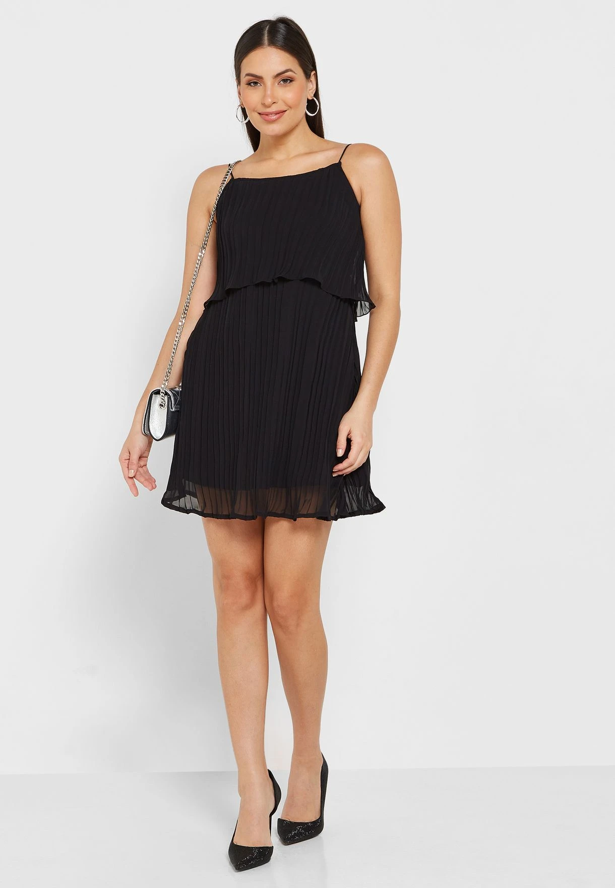 Ribbed Ruffle Square Neck Dress 4 Ribbed Ruffle Square Neck Dress - Image 4