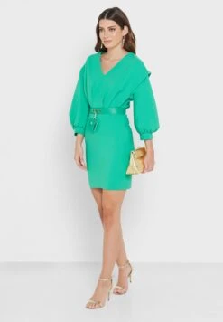 Puff Sleeve Belted Dress 7 Puff Sleeve Belted Dress -Silk Bloom Dresses Store 4 zoom desktop 280